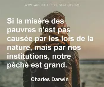 Citation de Charles Darwin