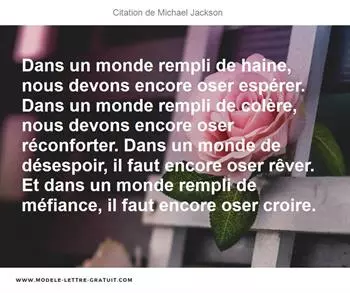 Citations Michael Jackson