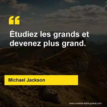 Citation Michael Jackson