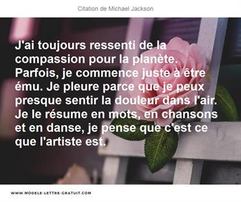 Citations Michael Jackson