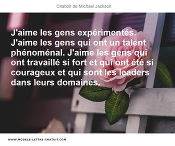 Citations Michael Jackson