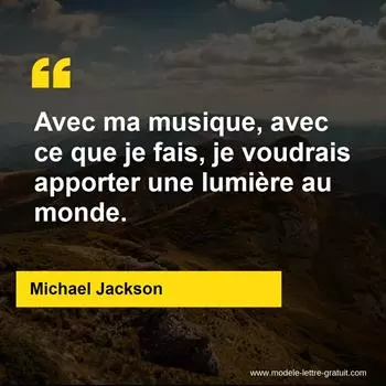 Citation Michael Jackson