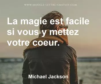 Citation de Michael Jackson