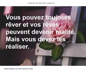 Citations Michael Jackson