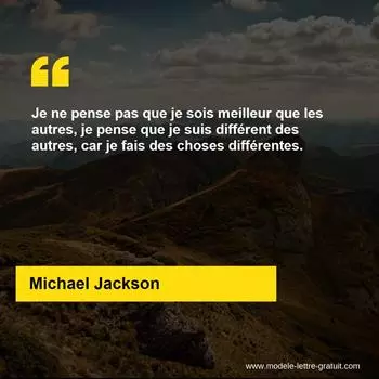 Citation Michael Jackson