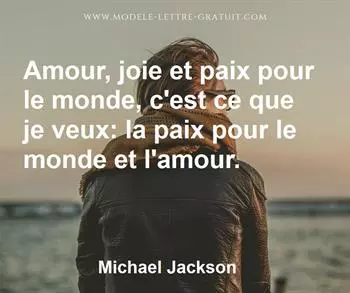 Citation de Michael Jackson