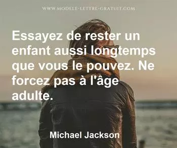 Citation de Michael Jackson