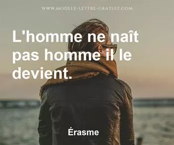 Citation de Érasme