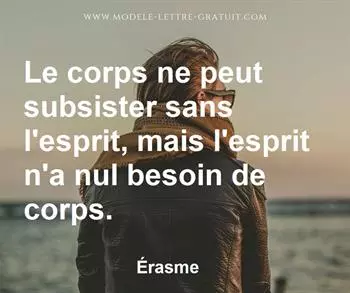 Citation de Érasme
