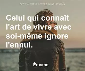 Citation de Érasme