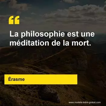 Citation Érasme