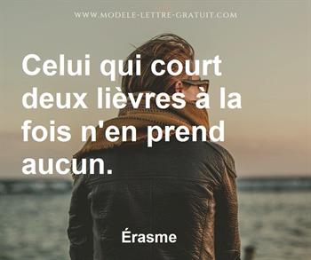 Citation de Érasme