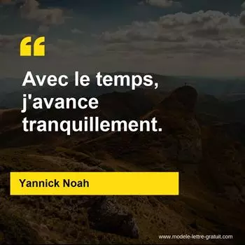 Citation Yannick Noah