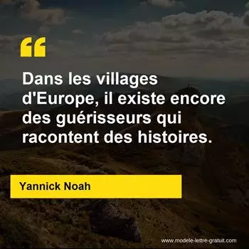 Citation Yannick Noah