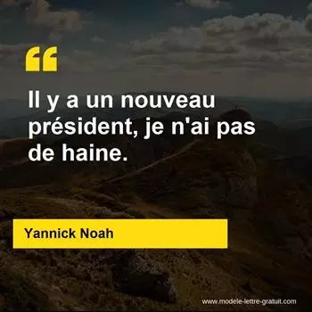 Citation Yannick Noah