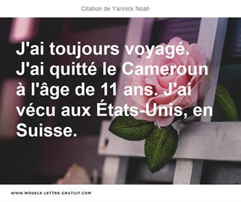 Citations Yannick Noah