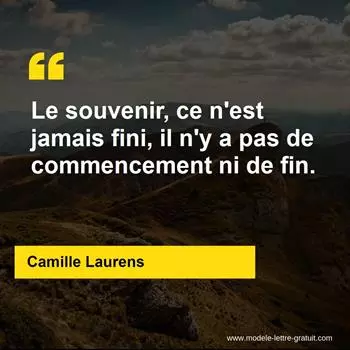 Citation Camille Laurens