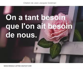 Citations Jean-Jacques Goldman