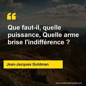 Citation Jean-Jacques Goldman