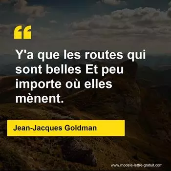 Citation Jean-Jacques Goldman