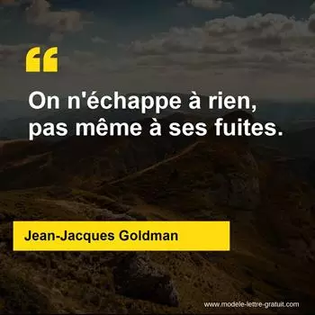 Citation Jean-Jacques Goldman