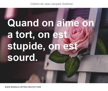 Citations Jean-Jacques Goldman
