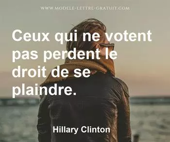 Citation de Hillary Clinton