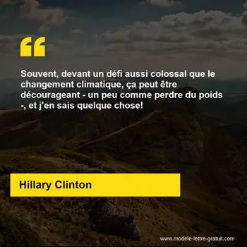 Citation Hillary Clinton