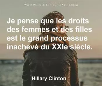 Citation de Hillary Clinton