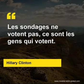 Citation Hillary Clinton
