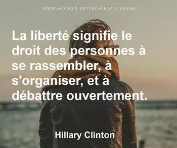 Citation de Hillary Clinton