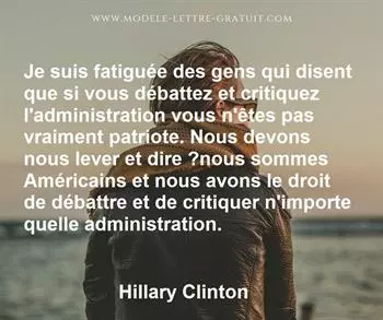 Citation de Hillary Clinton