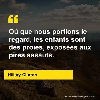 Citation Hillary Clinton