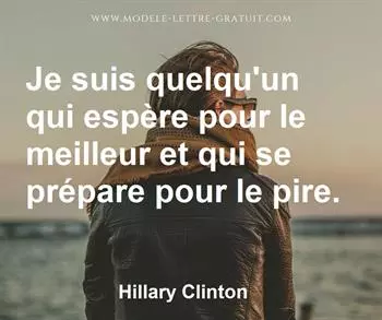 Citation de Hillary Clinton