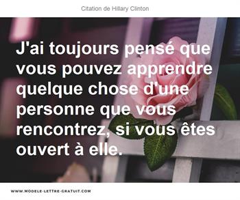Citations Hillary Clinton
