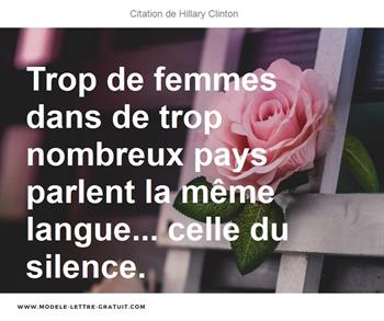 Citations Hillary Clinton