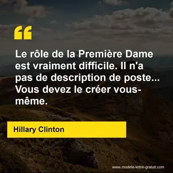 Citation Hillary Clinton