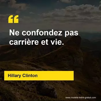 Citation Hillary Clinton