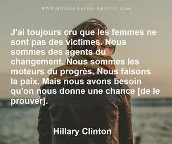Citation de Hillary Clinton