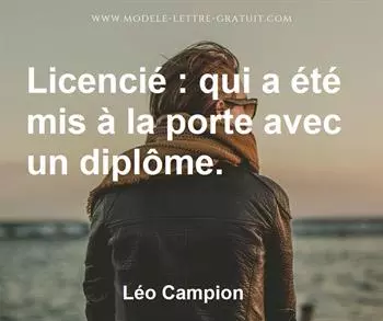 Citation de Léo Campion
