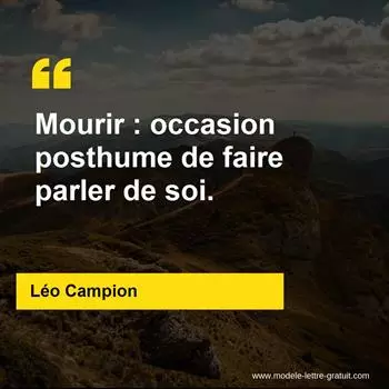 Citation Léo Campion