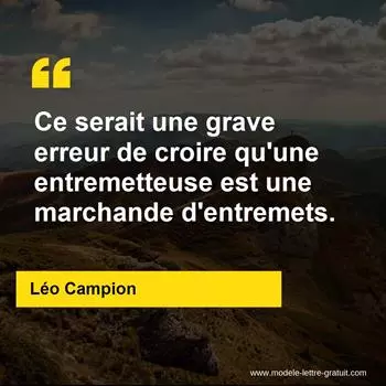 Citation Léo Campion