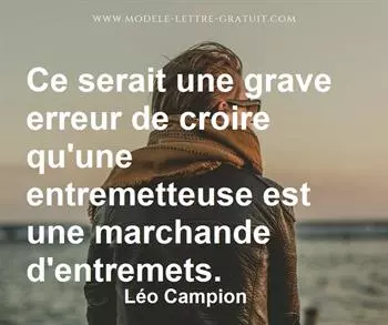 Citation de Léo Campion
