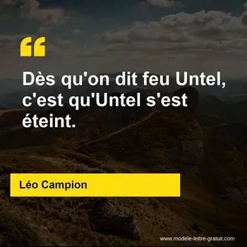 Citation Léo Campion