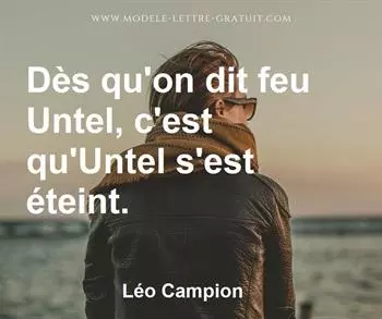 Citation de Léo Campion