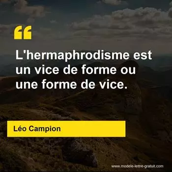 Citation Léo Campion