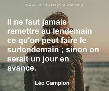 Citation de Léo Campion