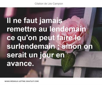 Citations Léo Campion