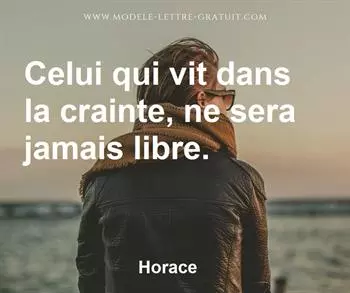Citation de Horace