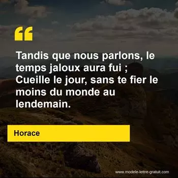 Citation Horace